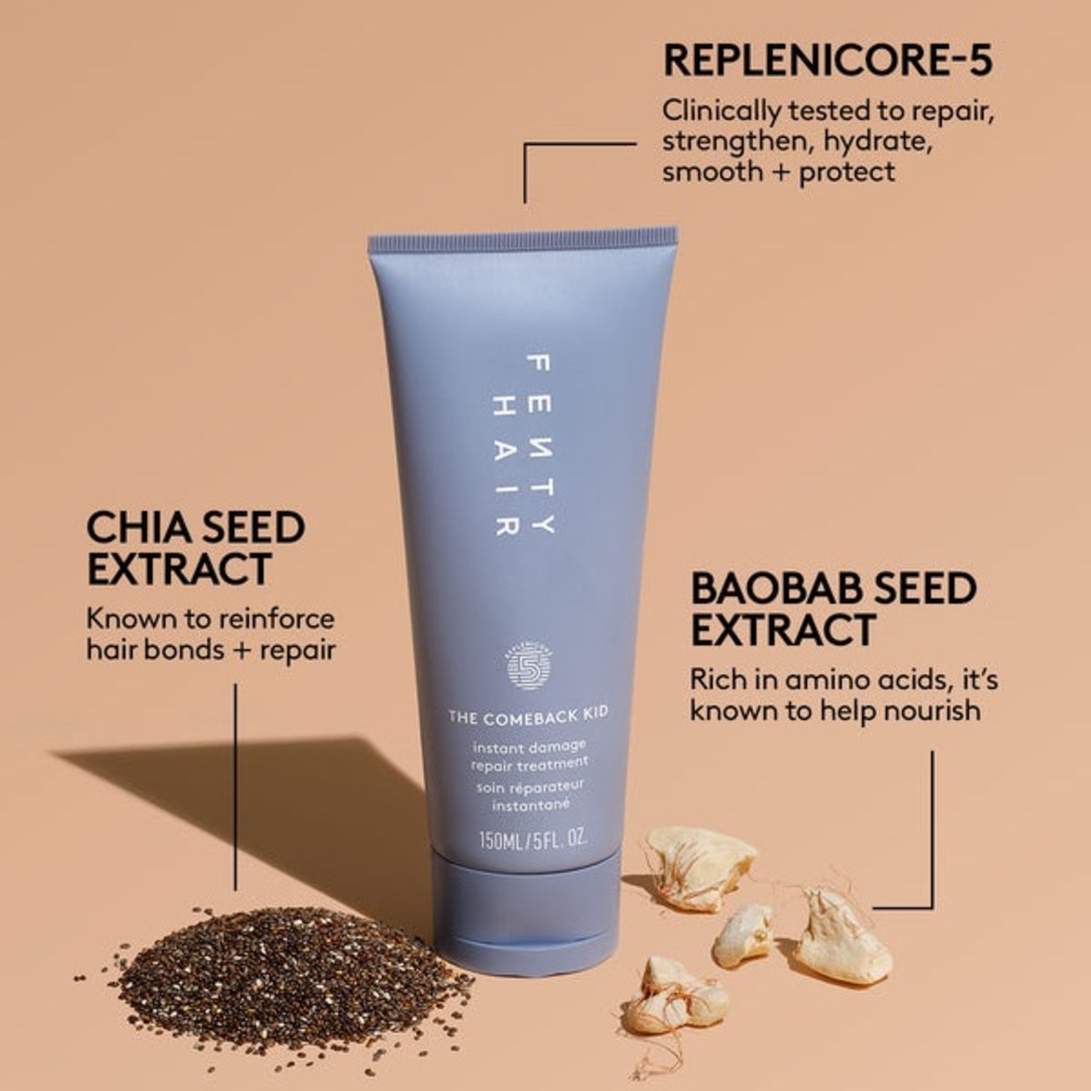 FENTY BEAUTY- PROTECTION POSSE DAMAGE REPAIR TREATMENT + HEAT PROTECTANT - Picture 6 of 11